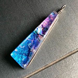 Dichroic glass pendant